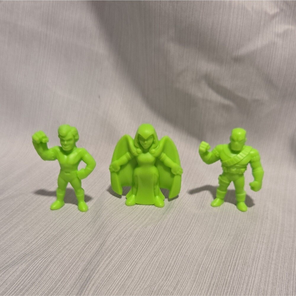 Wendy’s DC Comics Super Heroes Villains Series 2 lot x3 Raven Slade Beast Green